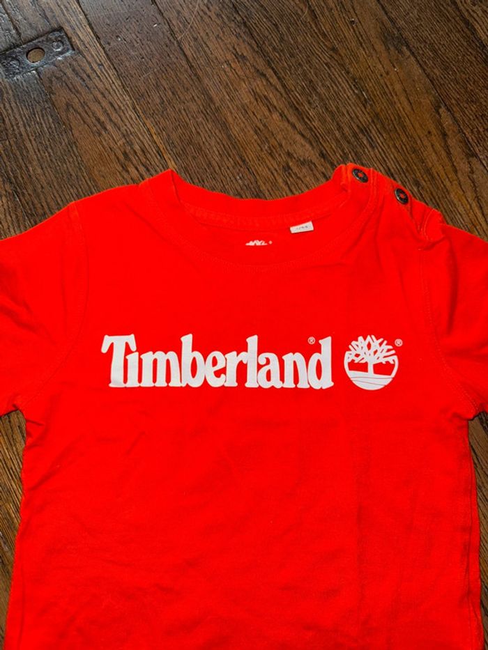 T-shirt orange timberland 2 ans - photo numéro 2