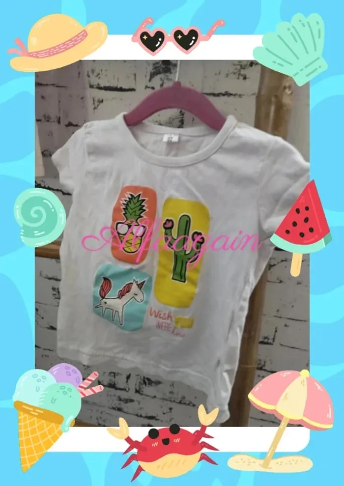Lot salopette robe jean t-shirts 2ans - photo numéro 9