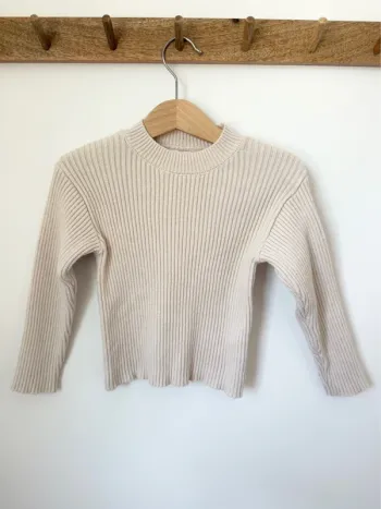 Pull en maille côtelée  Zara