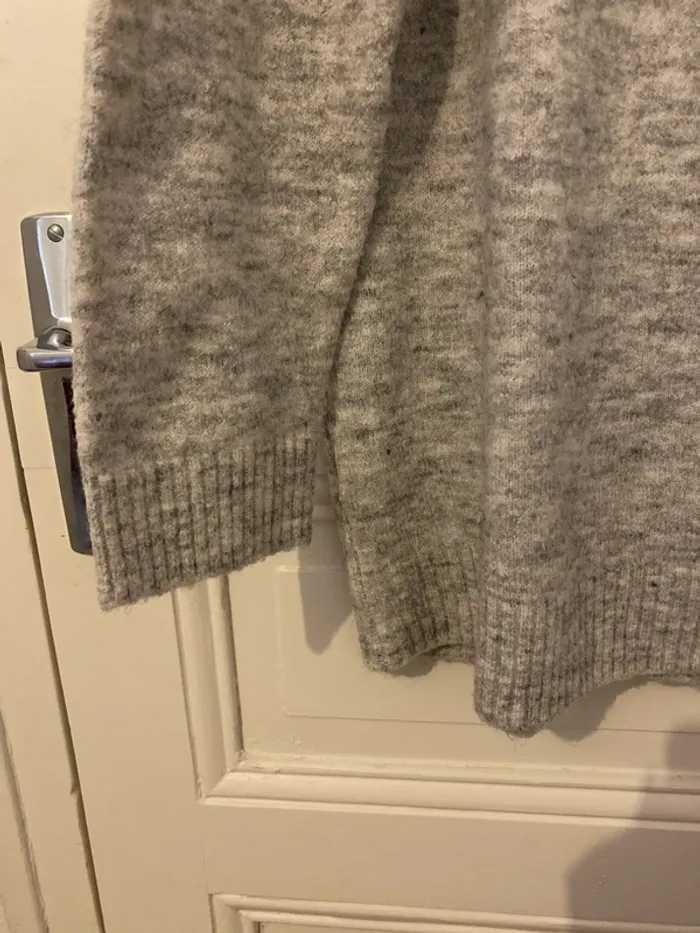 Pull gris chiné - photo numéro 3