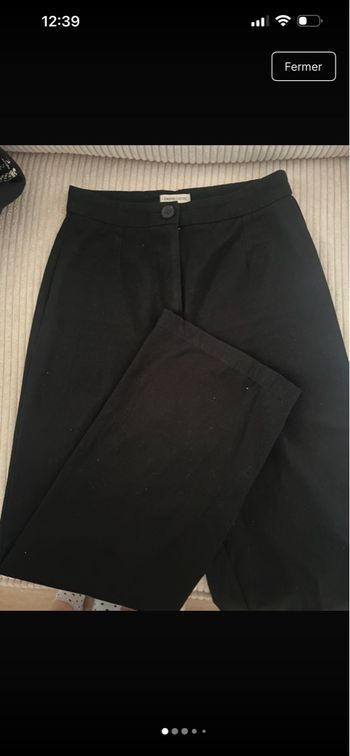 pantalon ample / évasé noir