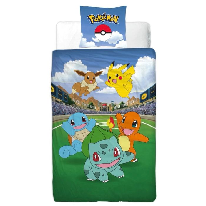 Housse de couette + Taie Pikachu - Pokémon - NEUF