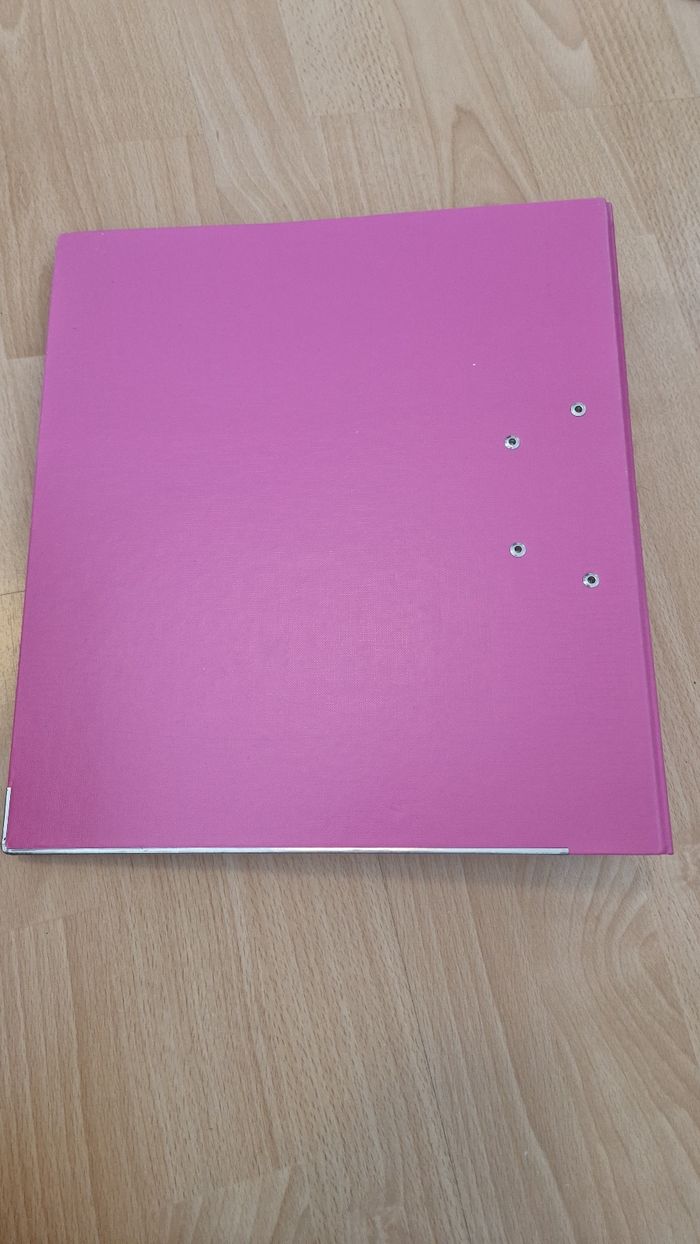 Classeur à levier rose - photo numéro 3