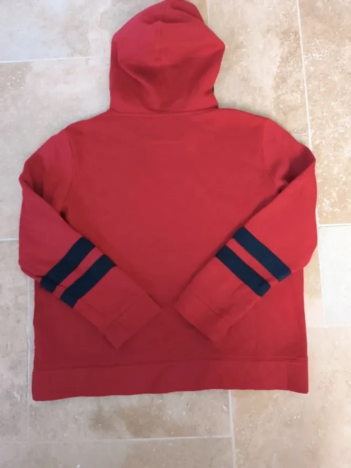 Sweat capuche rouge et marine Homme M Nautica - photo numéro 14