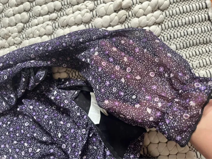 Blouse violette fleurie Bizzbee - photo numéro 5