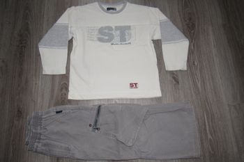  ENSEMBLE 2 PIÈCES GARÇON : TEE SHIRT ML + PANTALON "JEAN BOURGET" - 6 ANS - n°04