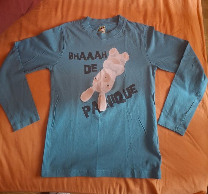 Tee shirt lapin crétin 10 ans
