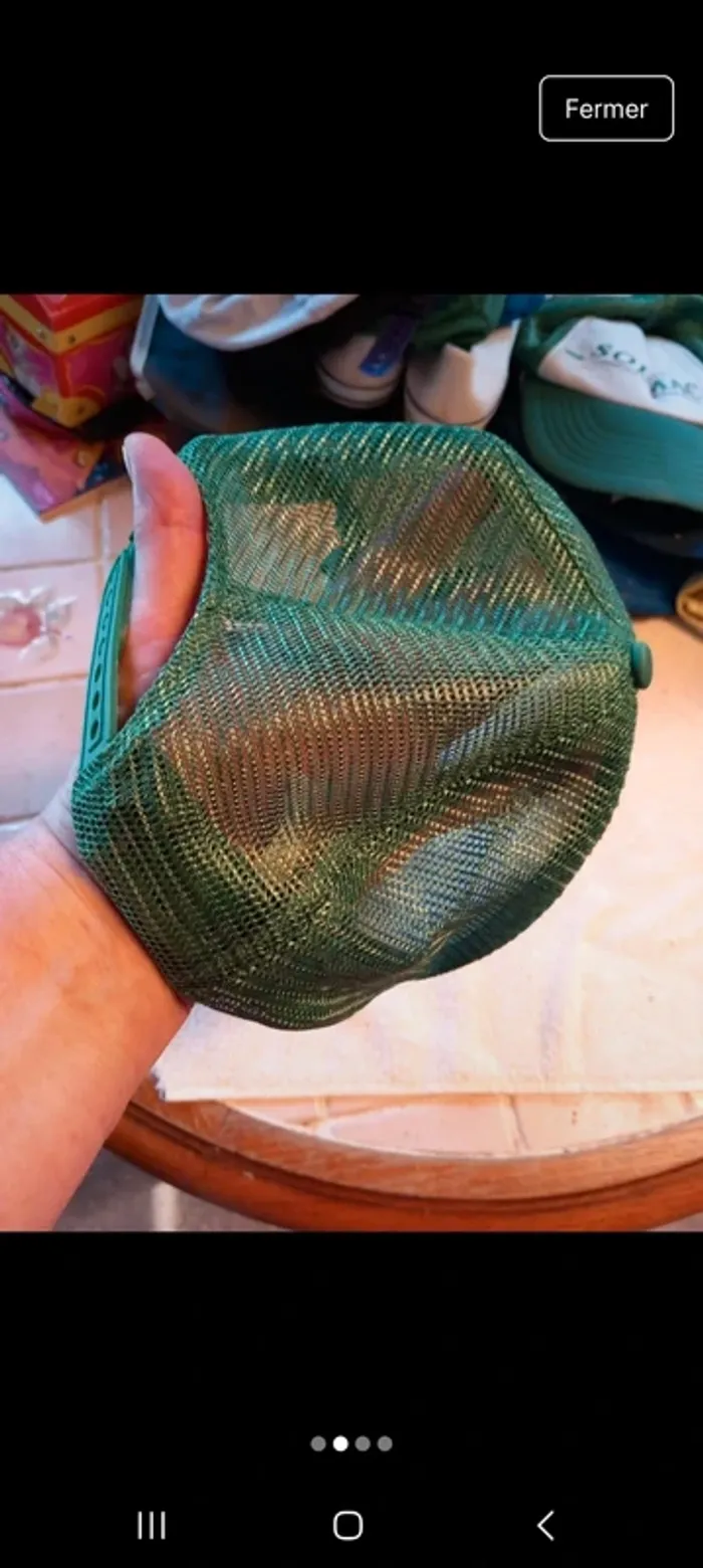 👧🧢casquette adulte Neuf vert tissu aéré Sodimac - photo numéro 2
