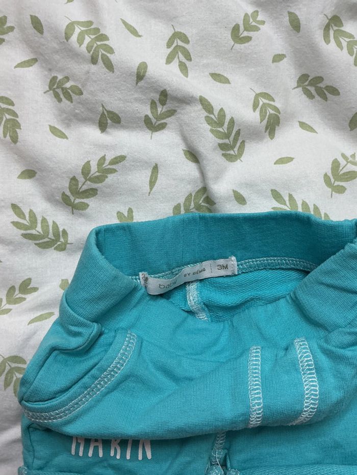 short turquoise et blanc 3 mois gémo - photo numéro 4
