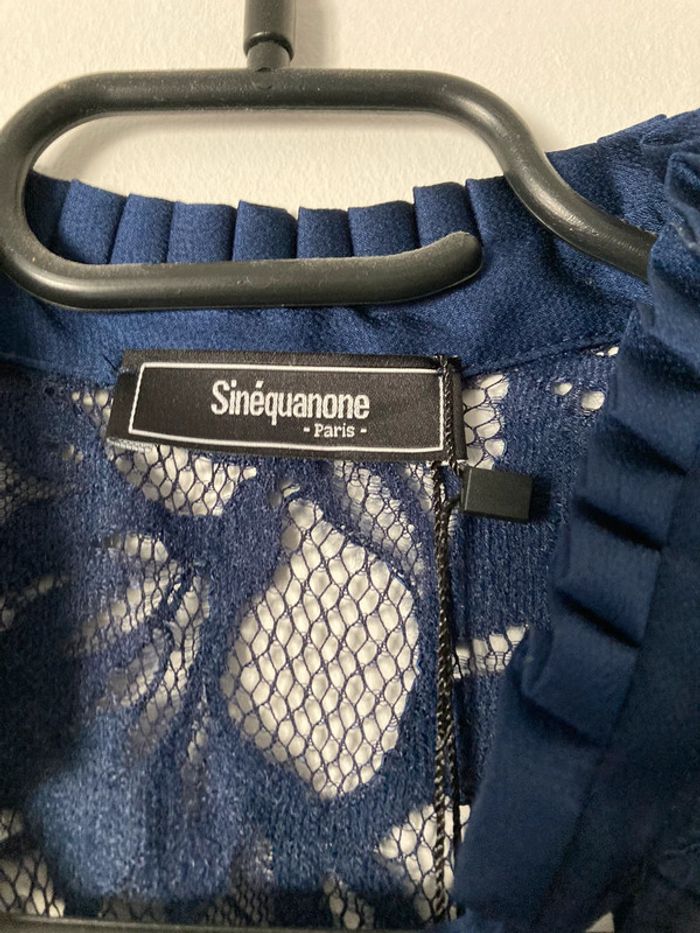 Blouse bleu marine Sinequanone taille S neuve - photo numéro 4