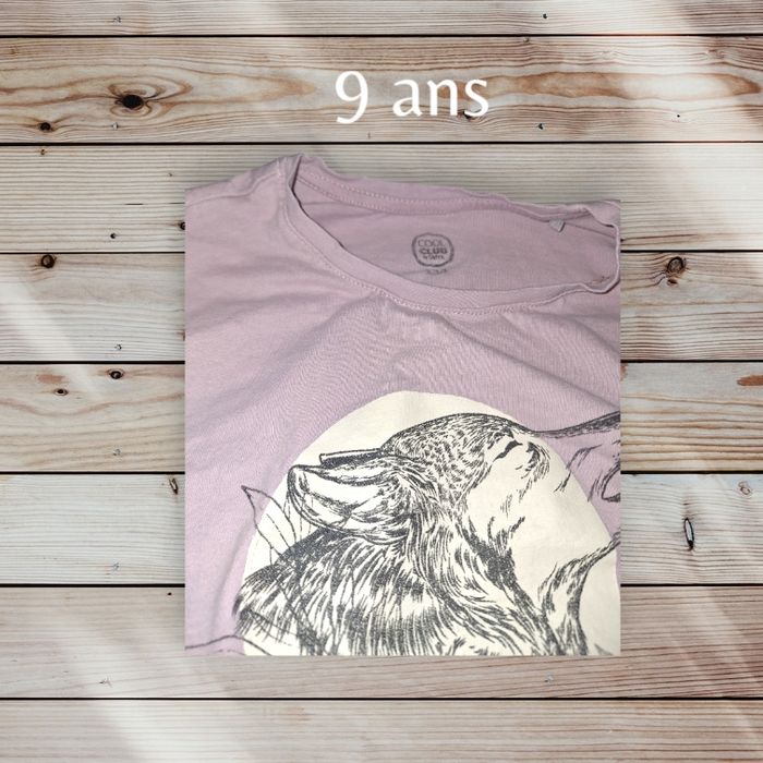 T-shirt motif loup - photo numéro 2