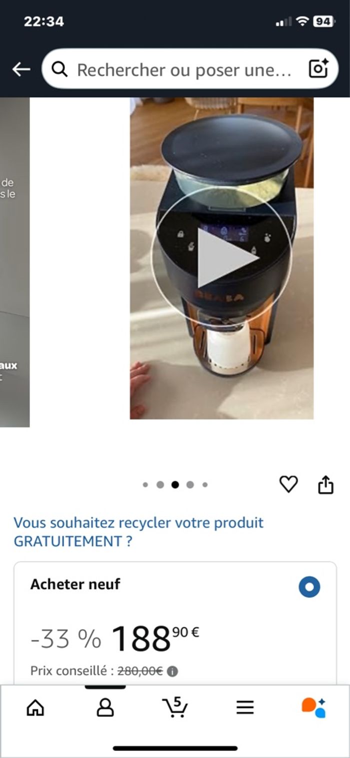 Béaba - préparateur de biberons - photo numéro 3