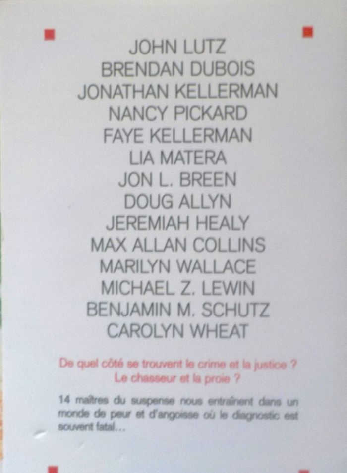 DIAGNOSTIC MORT - 14 NOUVELLES INEDITES DE SUSPENSE par J. KELLERMAN Ed. Albin Michel - photo numéro 2