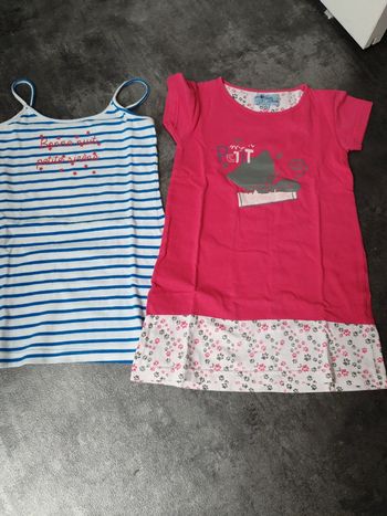 Lot 2 chemises de nuit fille 3 ans charlie et prune très bon état