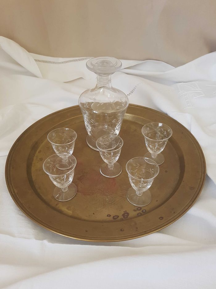 Lot service à liqueur vintage