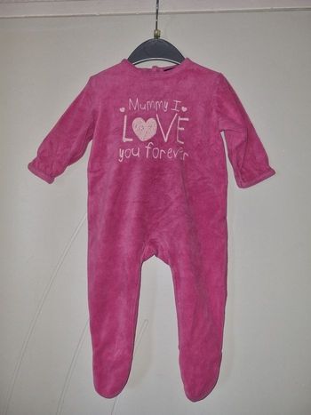 Pyjama en velours 6 mois Kiabi