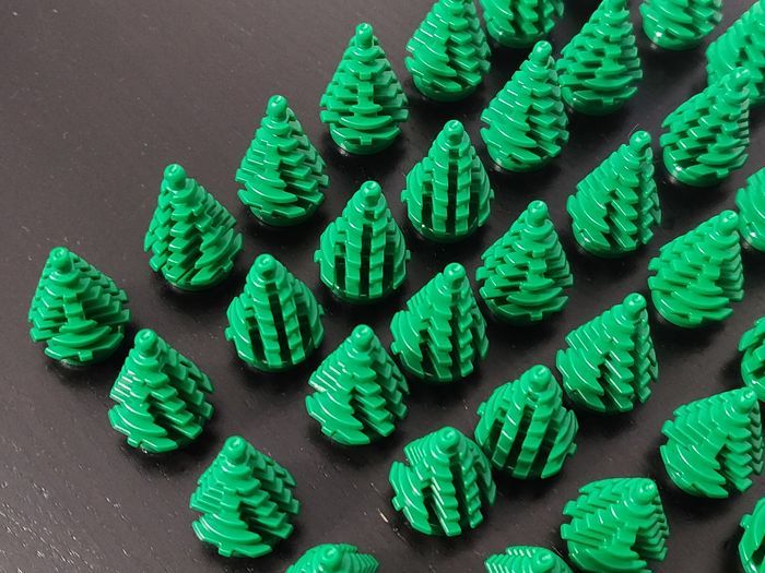 49 sapins verts Lego - parfait état - vrai Lego - photo numéro 7