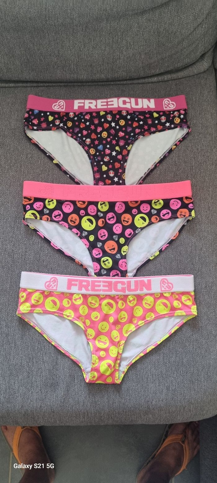 Lot de 3 culottes freegun femme