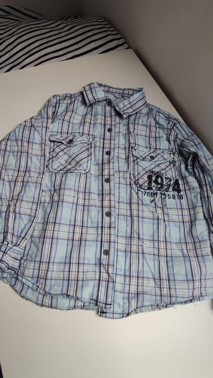 Lot chemise à carreaux bleu - photo numéro 5