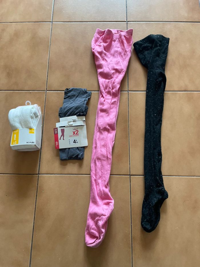 Lot 5 collants fille 31/34