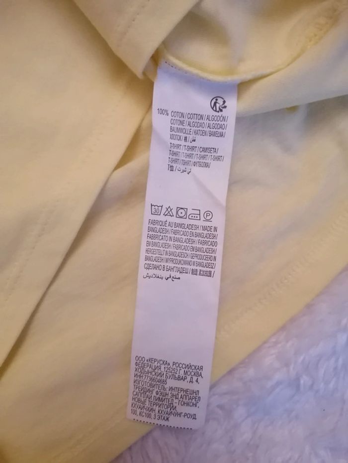 T-shirt jaune - photo numéro 3