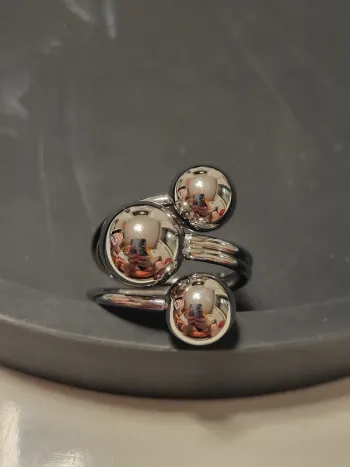 Bague circulaire en acier inoxydable taille 56 - 17,8mm
