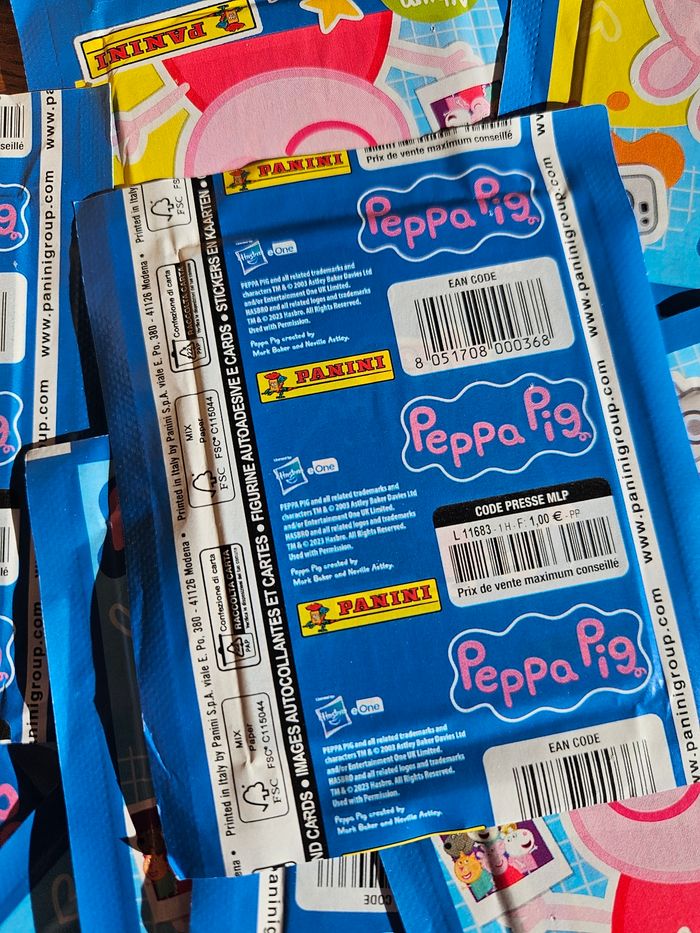 Lot de 20 pochettes + 5 offertes – Peppa Pig (Panini) - photo numéro 7