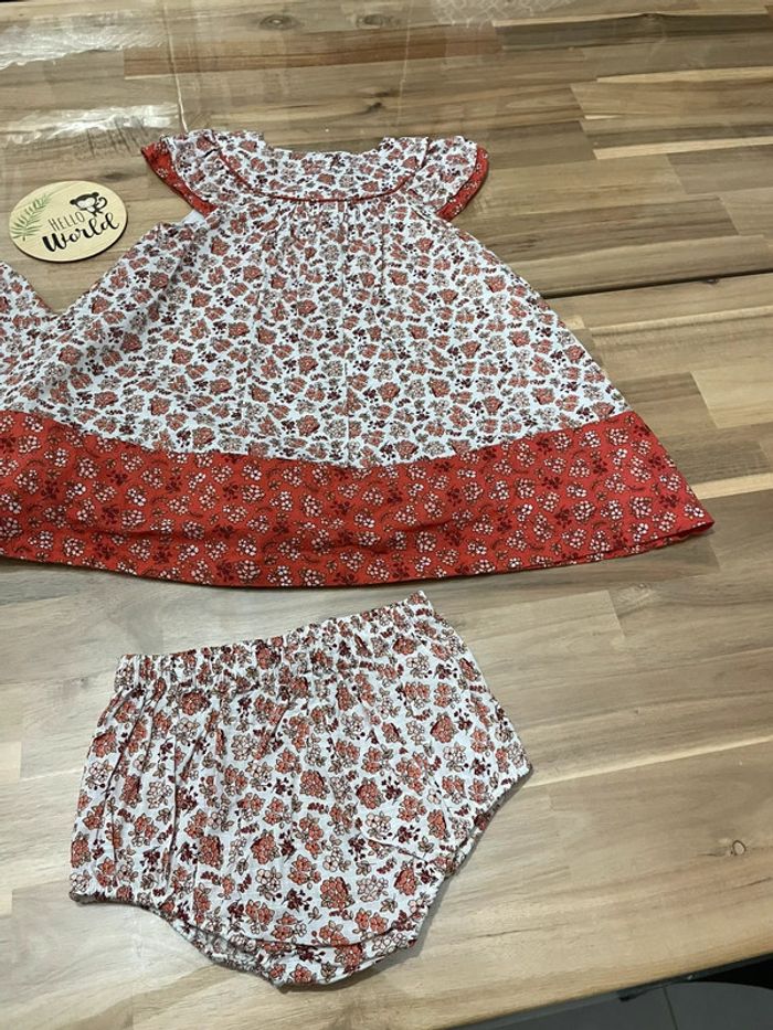 2 magnifiques robes été avec culotte 24 mois - photo numéro 3