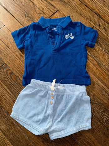 Polo Bout’chou et short Zara 6 mois