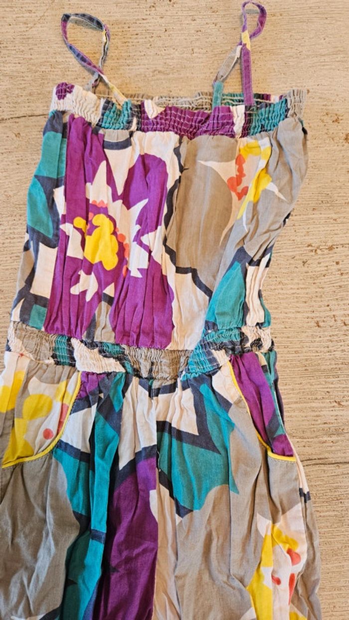 Combi pantalon coloré à bretelles, Okaïdi, 7 ans, jamais mis - photo numéro 5
