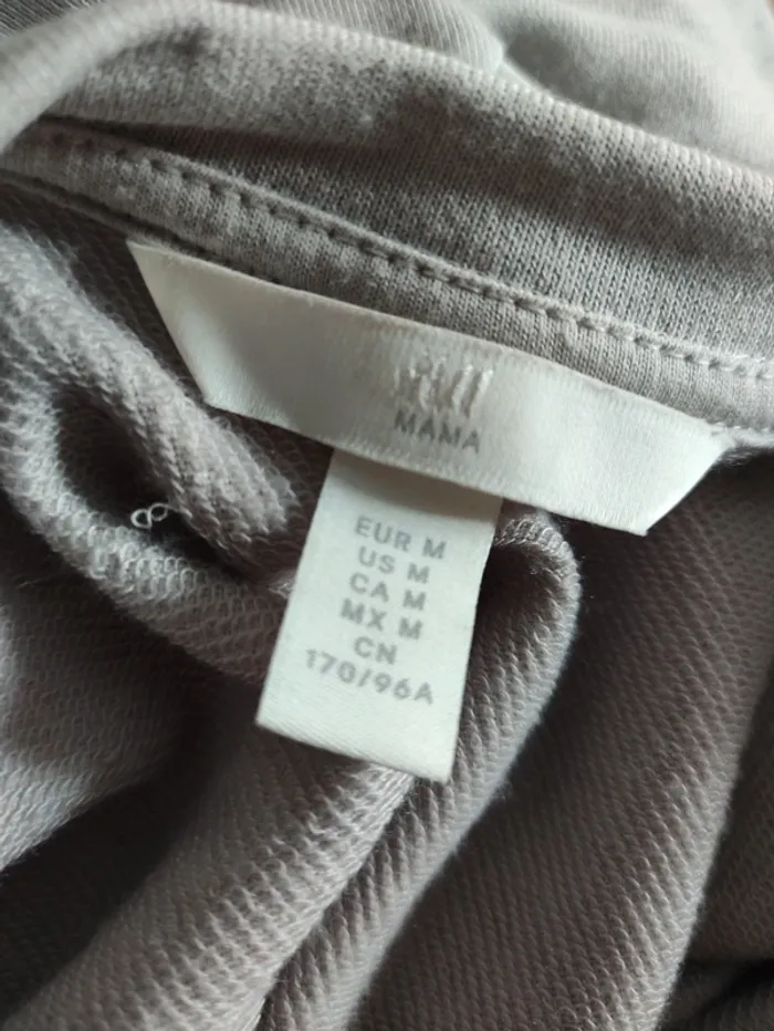 Robe sweat gris clair d'allaitement - photo numéro 6