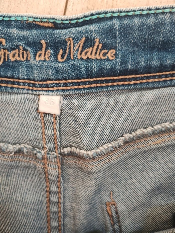 Short en jean Grain de Malice 36 - photo numéro 3
