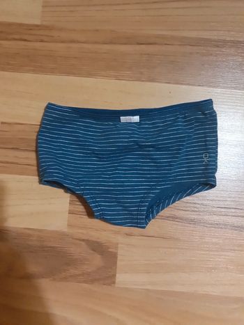 boxer 4 ans bleu et argenté fille okaidi