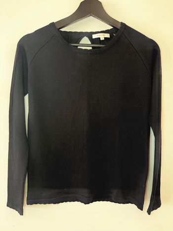Pull fin bleu marine ouvert dans le dos Grace & Mila 