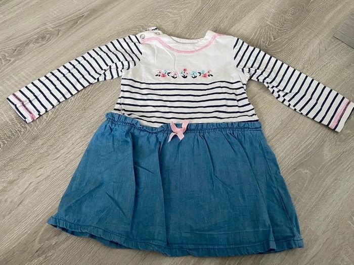 Robe marinière jeans 24 mois