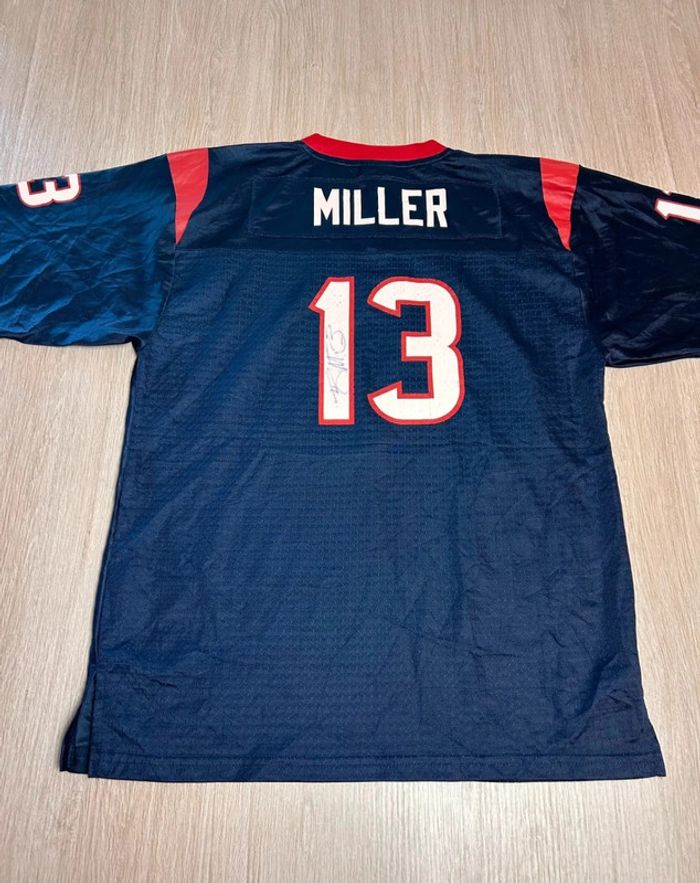 Maillot NFL Houston Texans #13 Miller signé - photo numéro 3