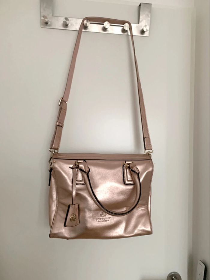 Sac Pourchet cuir métallisé