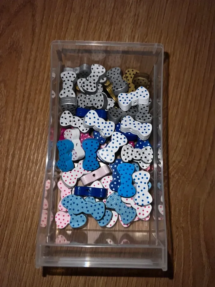64 perles en bois noeuds