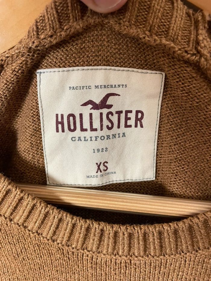 Pull Hollister – Homme – Taille XS – Ocre - photo numéro 3