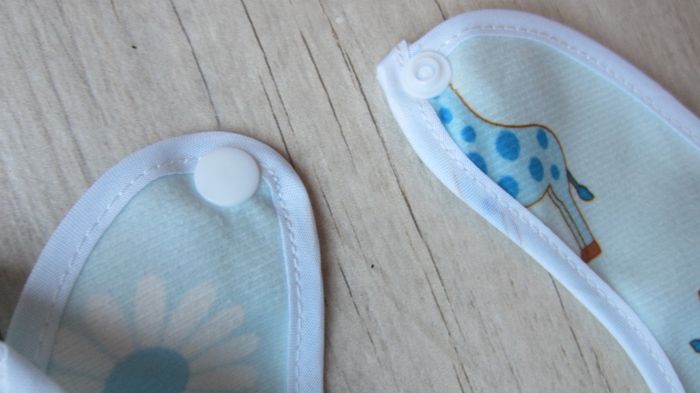 Lot de 3 bavoirs ton bleu - photo numéro 2