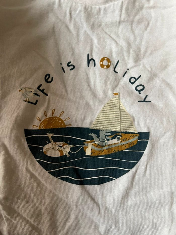 T shirt manches courtes garçon 12mois - photo numéro 2