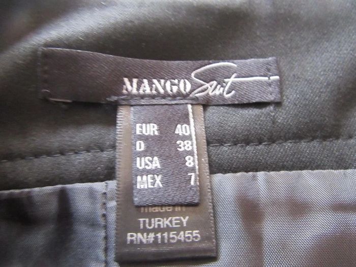 Jupe noire mi longue taille 40 Mango - photo numéro 2
