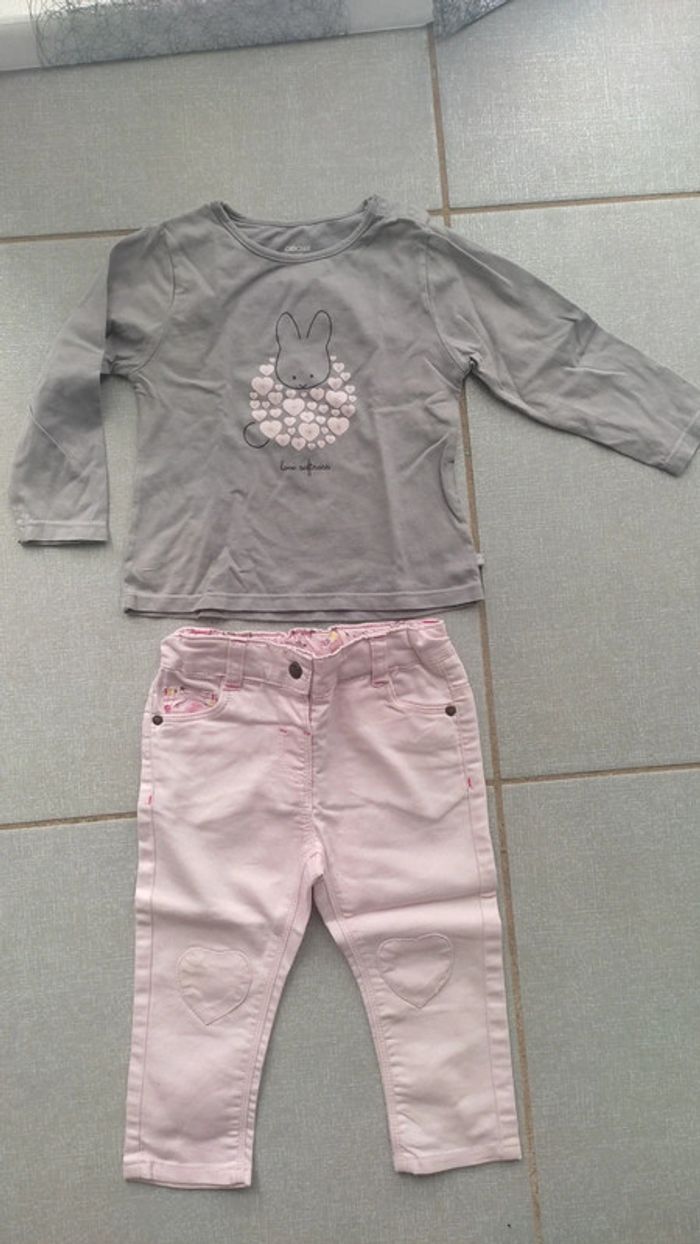 Ensemble t-shirt ML / pantalon T.18 M
