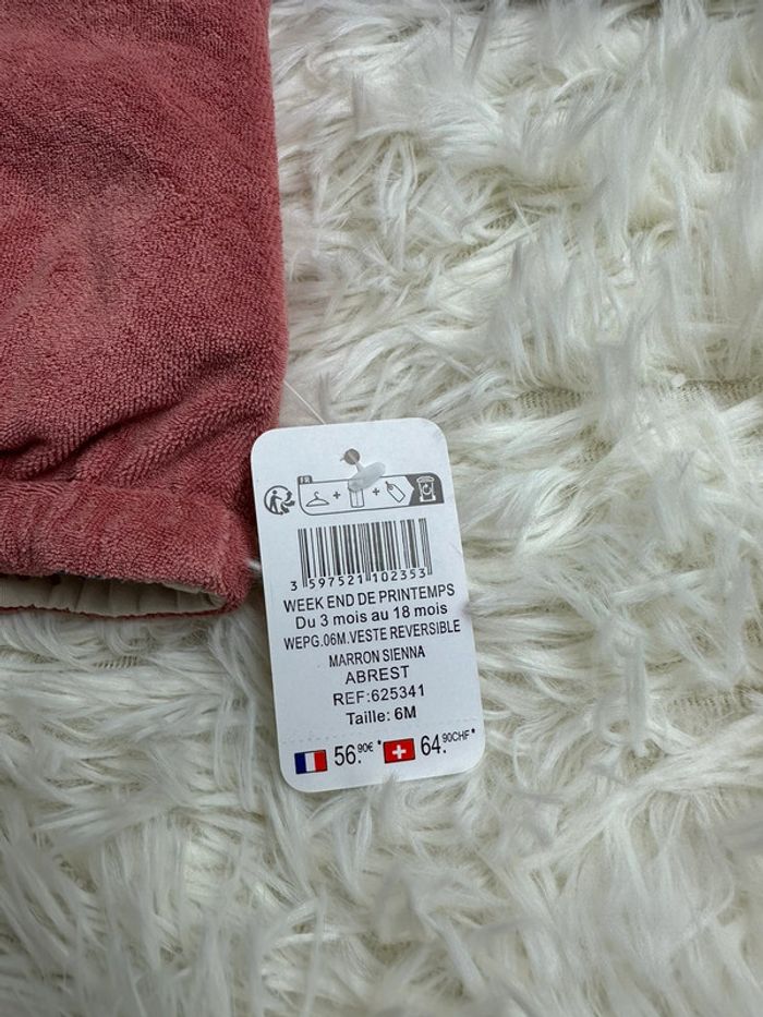 🧡 Veste réversible Marèse – Taille 6 mois - photo numéro 3