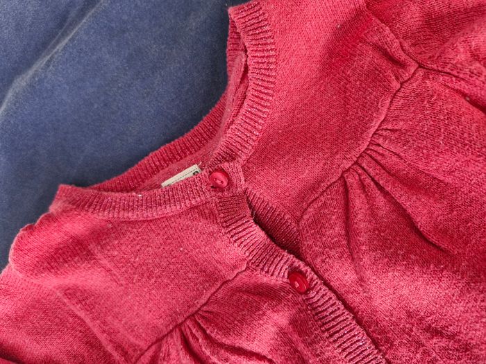 Superbe gilet évasé côtes pailletées - photo numéro 3