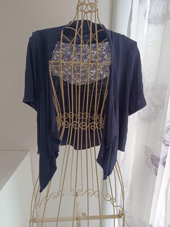 Veste cache cœur bleue marine Cache cache taille 1