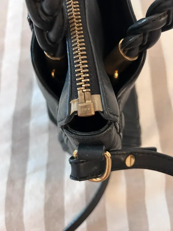 Sac noir Sonia Rykiel cuir noir - photo numéro 7