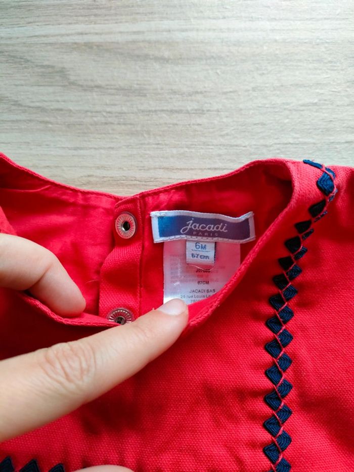 Blouse Jacadi rouge - photo numéro 3