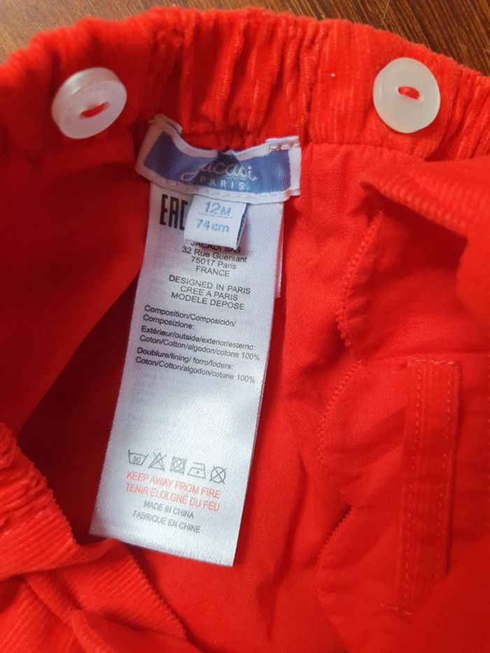 Robe rouge Jacadi NEUVE 12 mois - photo numéro 4