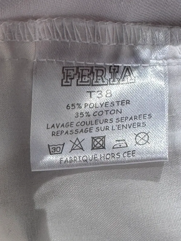 Bermuda blanc basic t38 - photo numéro 4